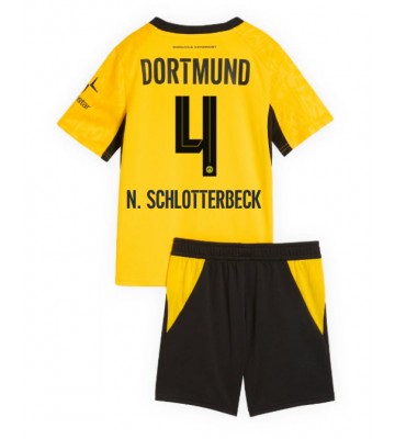 Borussia Dortmund Nico Schlotterbeck #4 Replika Hemmatröja Barn 2026-27 Kortärmad (+ Korta byxor)